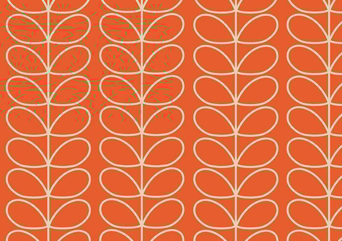 Orla Kiely Linear Stem, Persimmon - Twist&Fit Roller Blind - Image 6